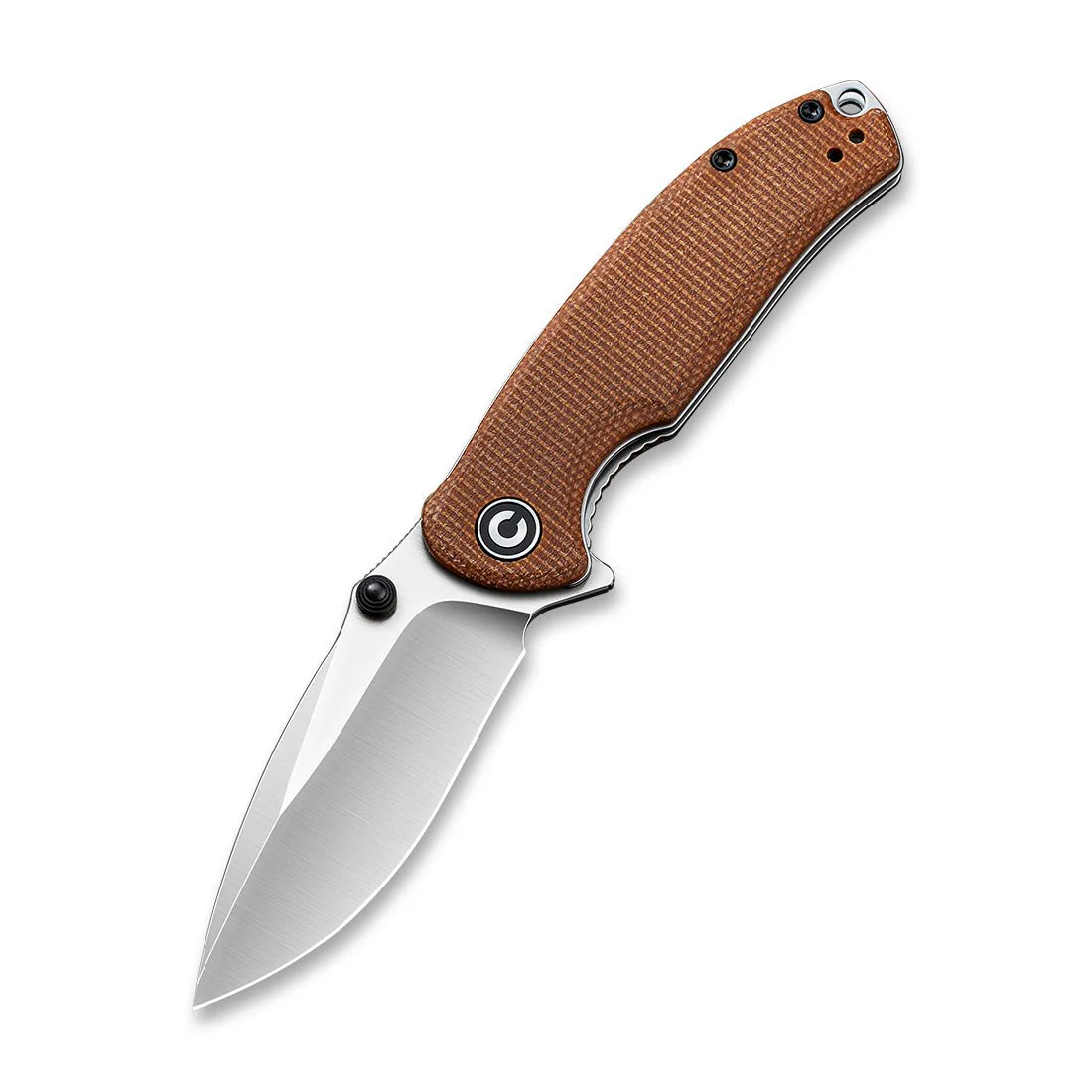 CIVIVI Pintail Flipper & Thumb Stud Knife Micarta Handle (2.98" CPM S35VN Blade) C2020A - Image 3