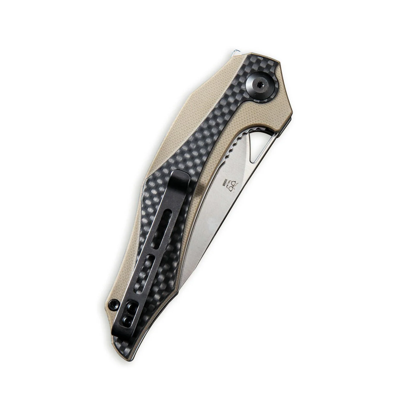 CIVIVI Plethiros Flipper Knife G10 & Carbon Fiber Handle (3.45" D2 Blade) C904A - Image 5