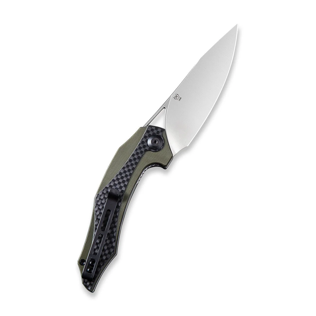 CIVIVI Plethiros Flipper Knife G10 & Carbon Fiber Handle (3.45" D2 Blade) C904B - Image 2