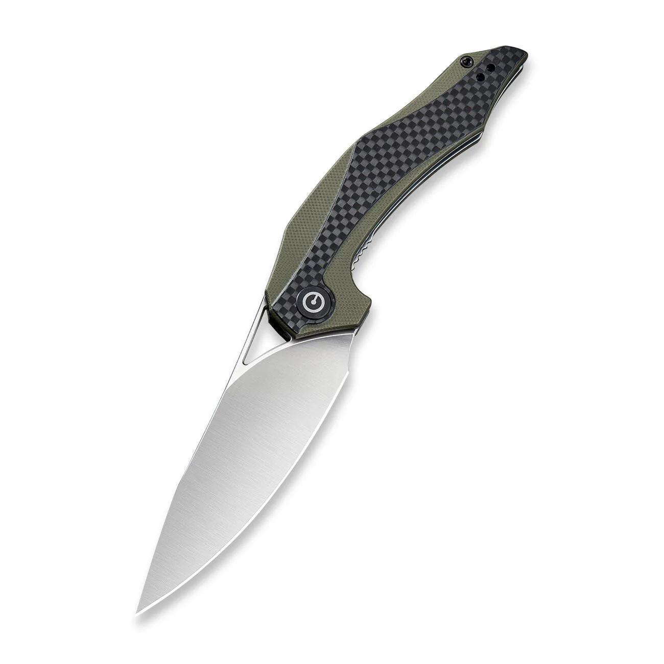 CIVIVI Plethiros Flipper Knife G10 & Carbon Fiber Handle (3.45" D2 Blade) C904B - Image 3