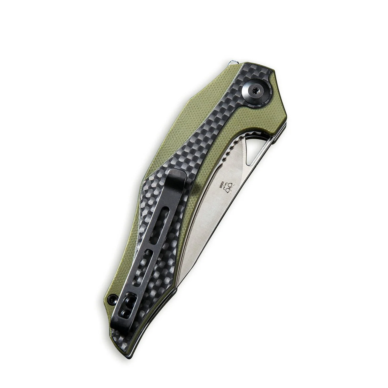 CIVIVI Plethiros Flipper Knife G10 & Carbon Fiber Handle (3.45" D2 Blade) C904B - Image 5