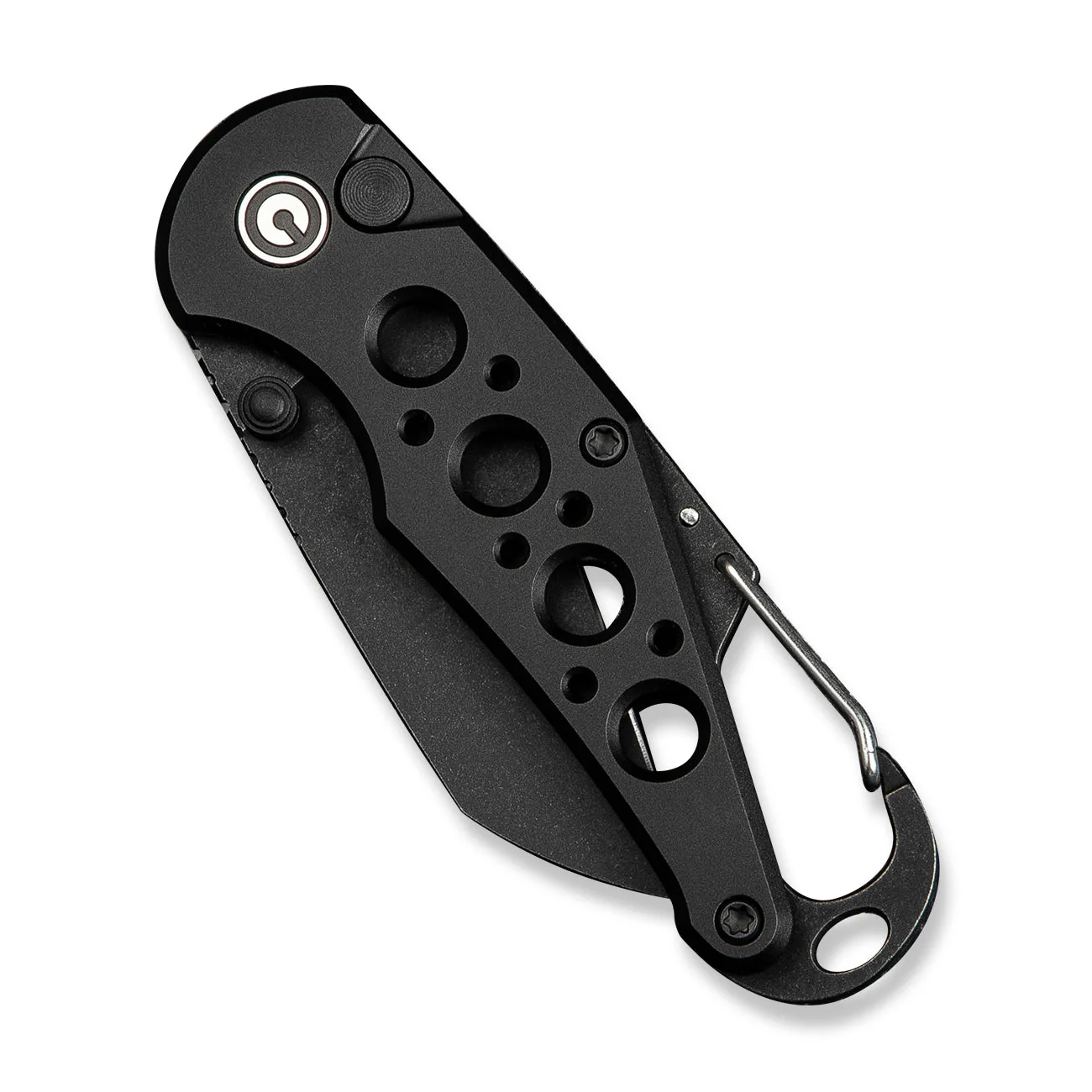CIVIVI Pragma Thumb Stud & Button Lock Knife Aluminum Handle With S/S Carabiner & Bottle Opener (2.2" Nitro-V Blade) C23062B-1 - Image 11