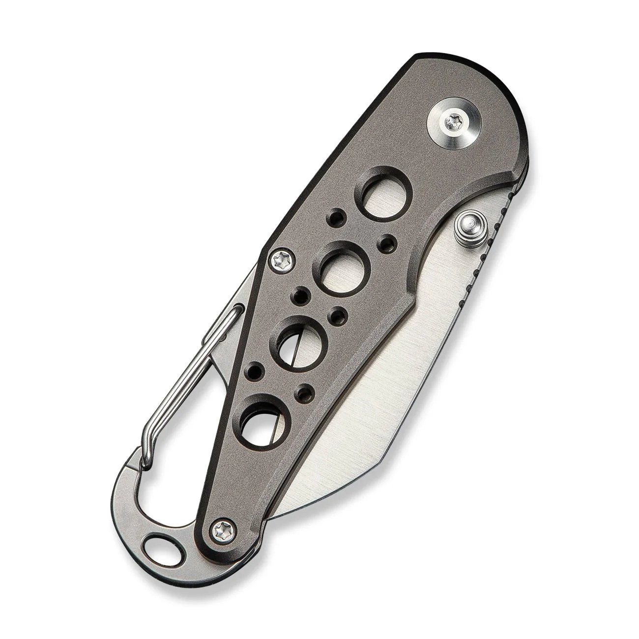 CIVIVI Pragma Thumb Stud & Button Lock Knife Aluminum Handle With S/S Carabiner & Bottle Opener (2.2" Nitro-V Blade) C23062B-2 - Image 12