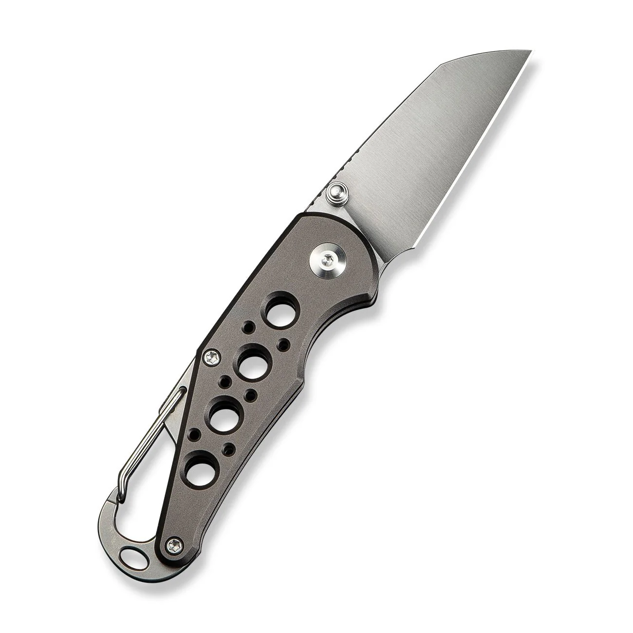 CIVIVI Pragma Thumb Stud & Button Lock Knife Aluminum Handle With S/S Carabiner & Bottle Opener (2.2" Nitro-V Blade) C23062B-2 - Image 7