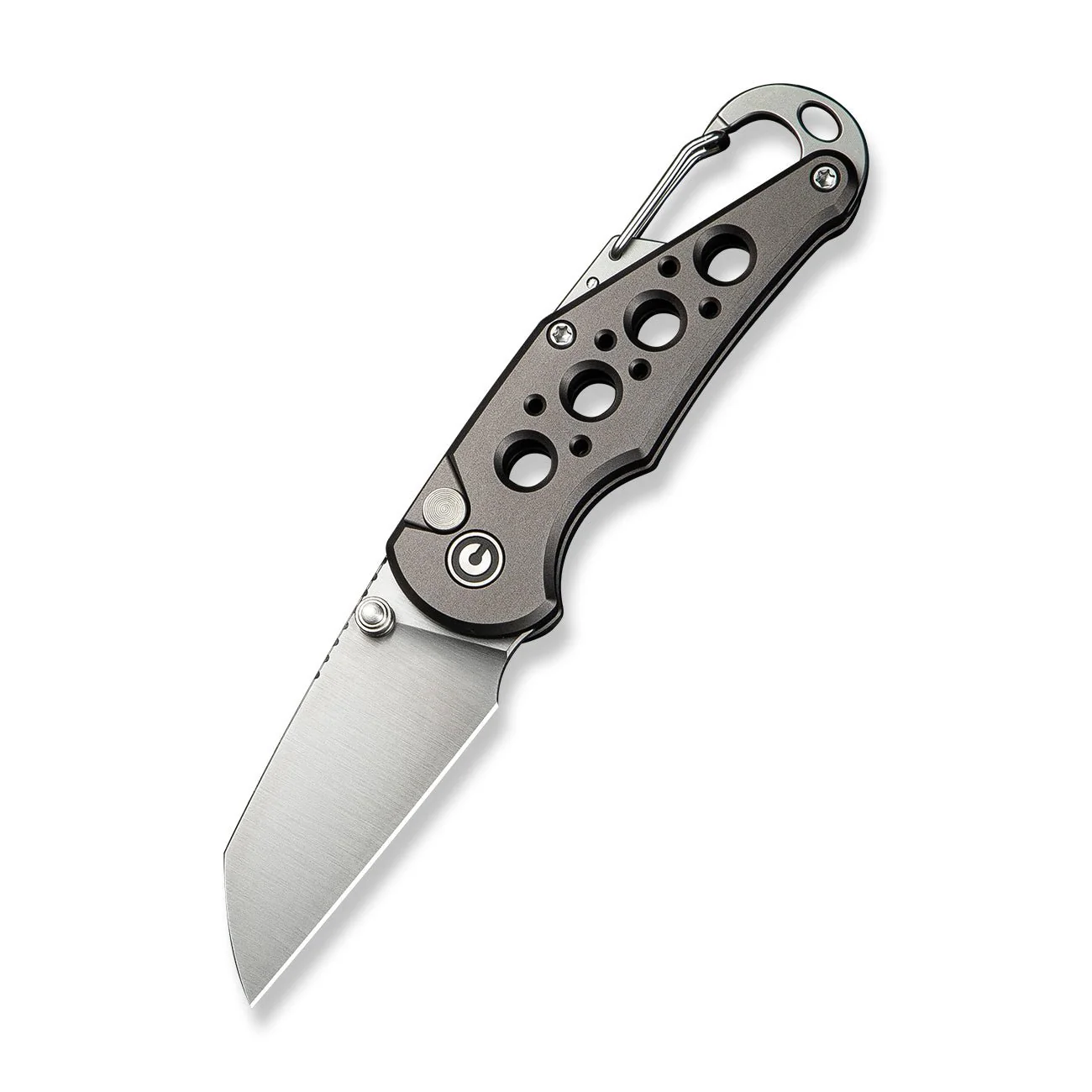 CIVIVI Pragma Thumb Stud & Button Lock Knife Aluminum Handle With S/S Carabiner & Bottle Opener (2.2" Nitro-V Blade) C23062B-2 - Image 8