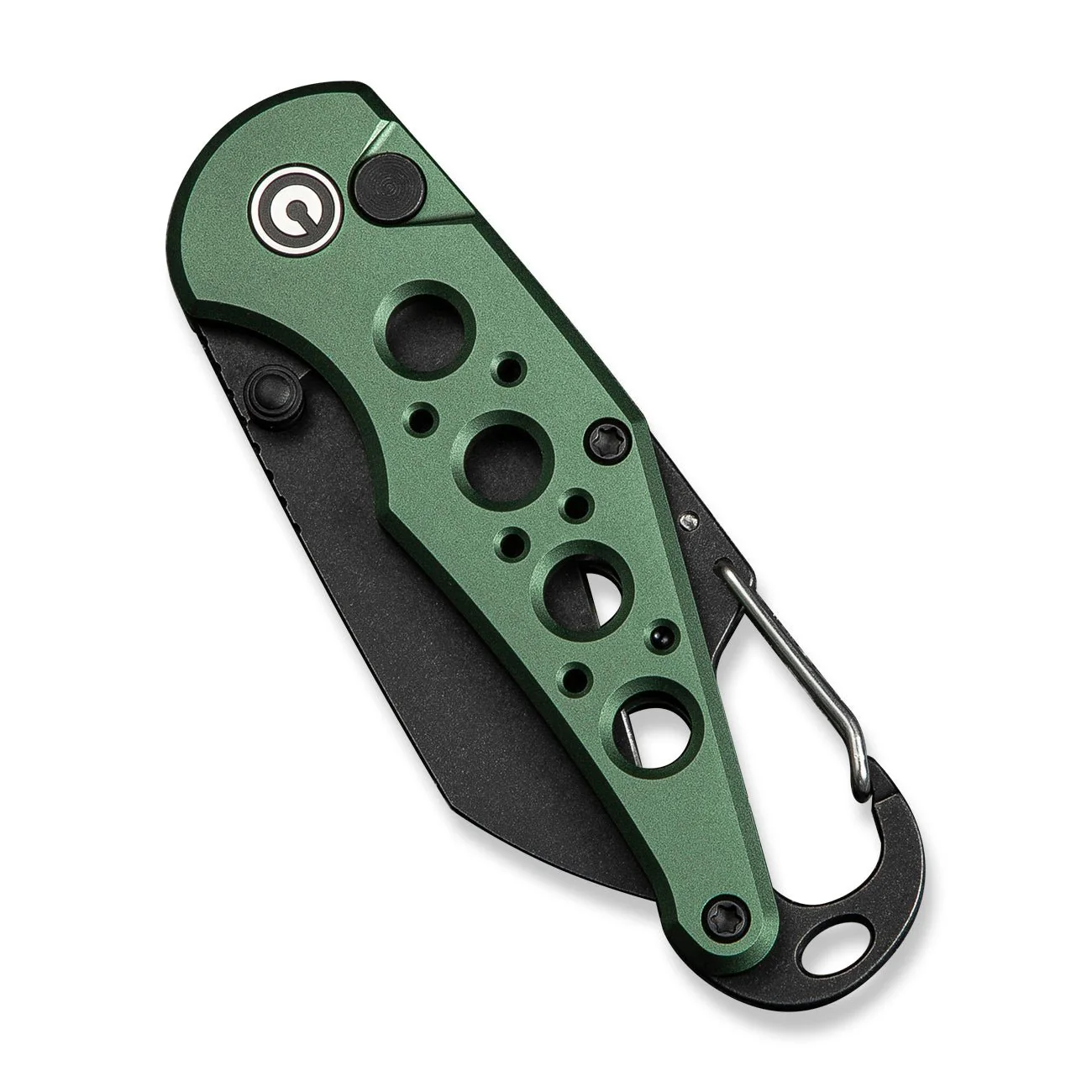 CIVIVI Pragma Thumb Stud & Button Lock Knife Aluminum Handle With S/S Carabiner & Bottle Opener (2.2" Nitro-V Blade) C23062B-3 - Image 11