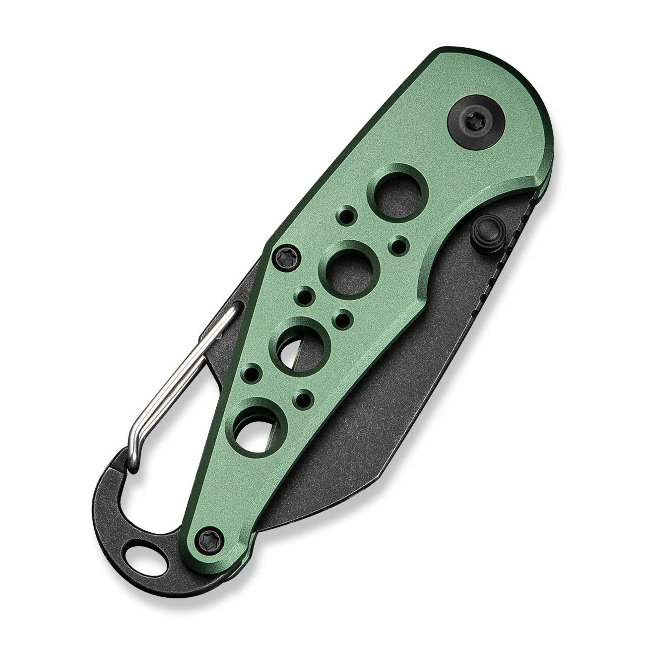 CIVIVI Pragma Thumb Stud & Button Lock Knife Aluminum Handle With S/S Carabiner & Bottle Opener (2.2" Nitro-V Blade) C23062B-3 - Image 12