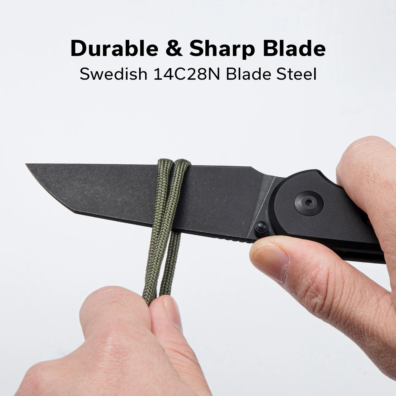 CIVIVI Pragma Prime Thumb Stud & Button Lock Knife Aluminum Handle (3.49" 14C28N Blade) C24067-1 - Image 3