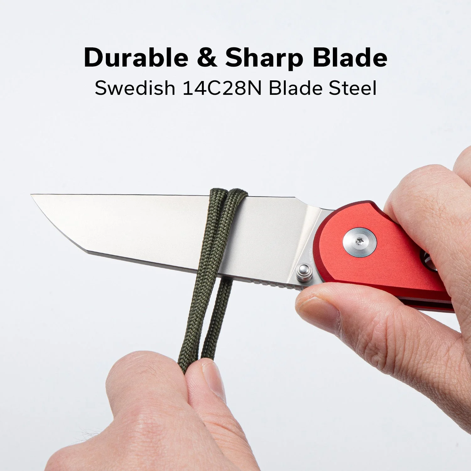 CIVIVI Pragma Prime Thumb Stud & Button Lock Knife Aluminum Handle (3.49" 14C28N Blade) C24067-2 - Image 3