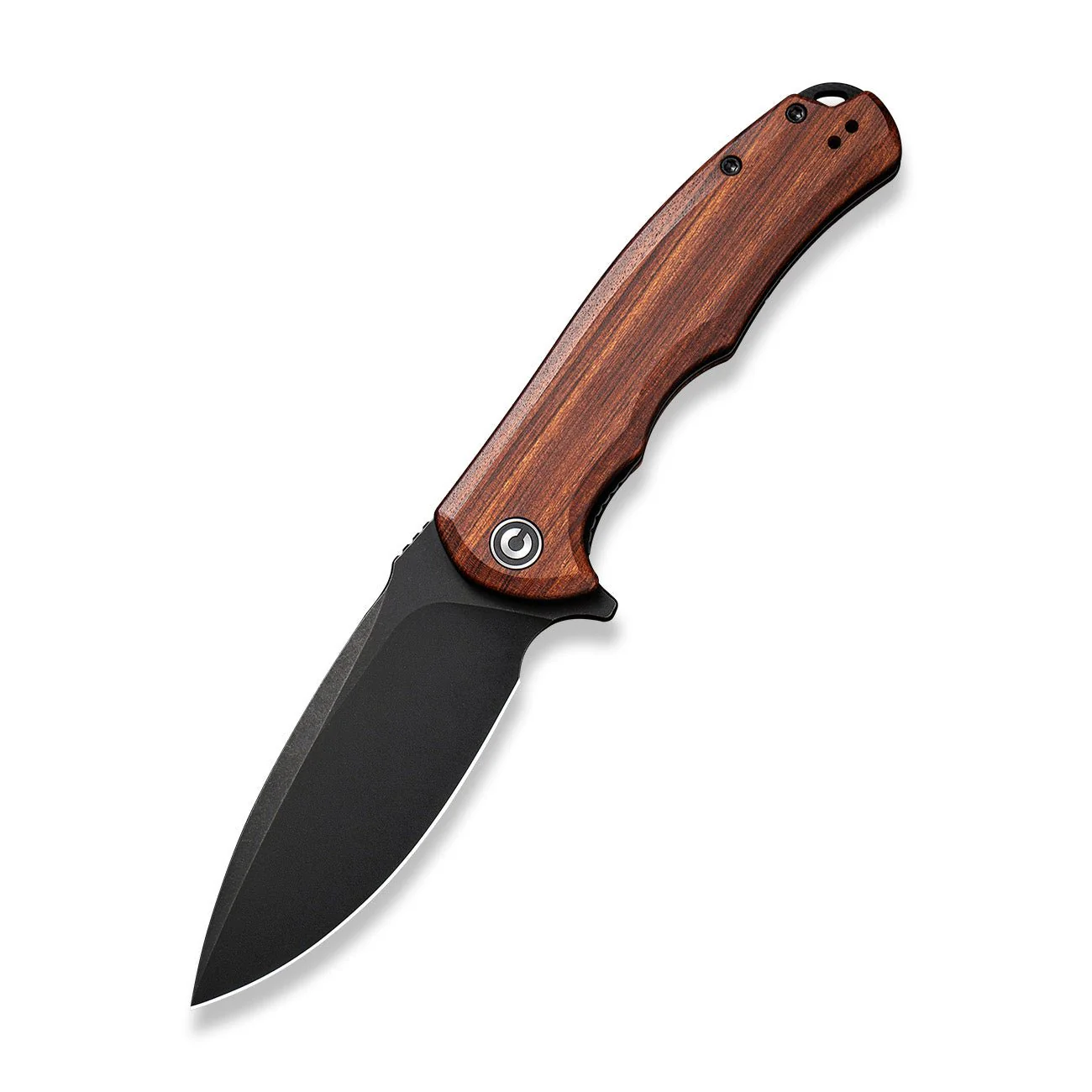 CIVIVI Praxis Flipper Knife Wood Handle (3.75" 9Cr18MoV Blade) C803H - Image 3