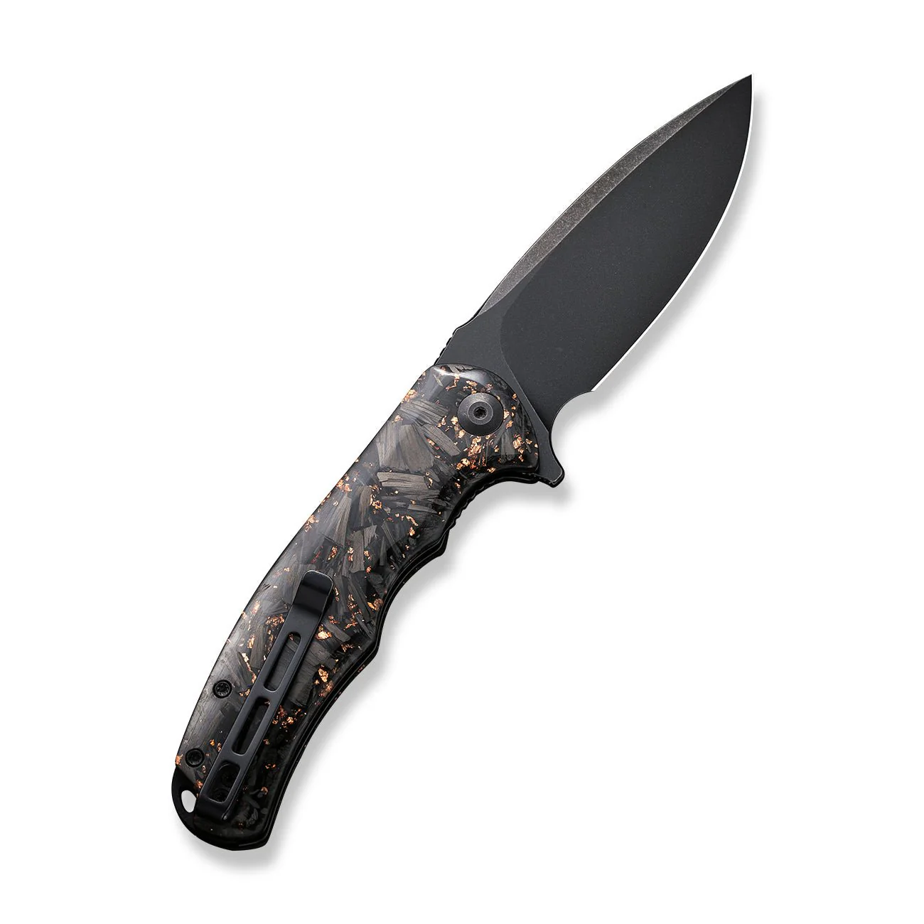 CIVIVI Praxis Flipper Knife Carbon Fiber & Resin Handle (3.75" 9Cr18MoV Blade) C803I - Image 2