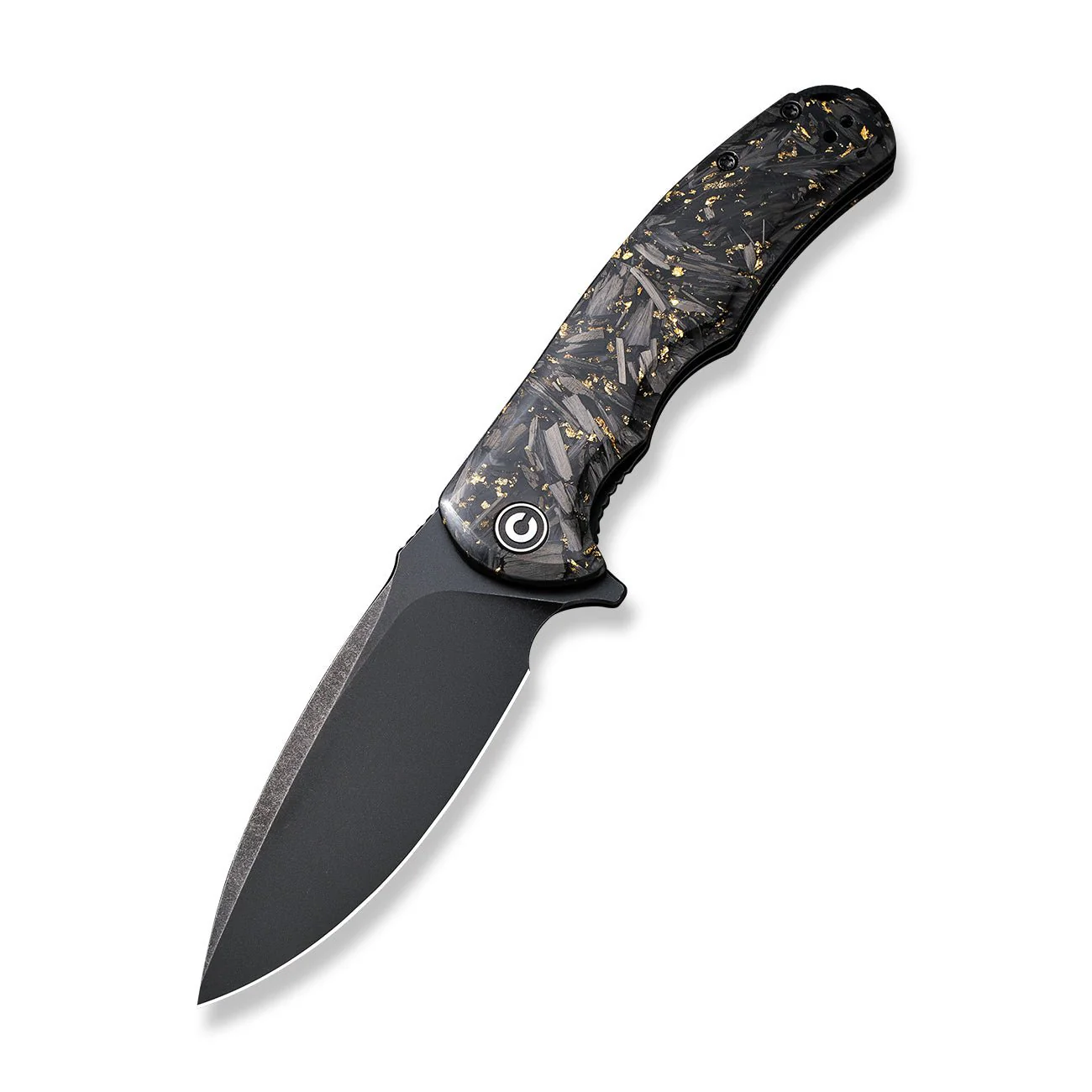 CIVIVI Praxis Flipper Knife Carbon Fiber & Resin Handle (3.75" 9Cr18MoV Blade) C803J - Image 3