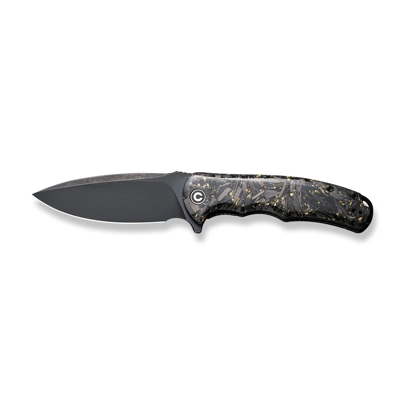 CIVIVI Praxis Flipper Knife Carbon Fiber & Resin Handle (3.75" 9Cr18MoV Blade) C803J - Image 4