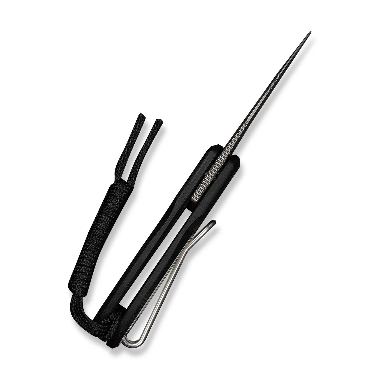 CIVIVI Purr Flipper & Slip Joint Knife Black & White G10 Handle (1.83" Stonewashed Nitro-V Blade) C25054-2, With 1PC Black Lanyard - Image 9