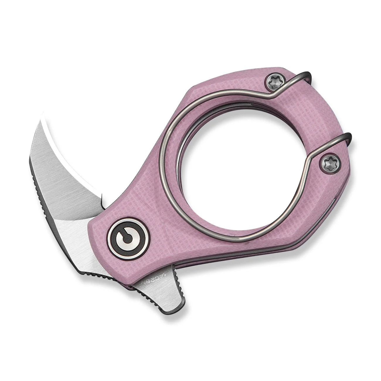 CIVIVI Pyrus Slip Joint Utility Knife Powder Pink G10 Handle (0.65" Satin Finished 14C28N Blade) C23038-5 - Image 5