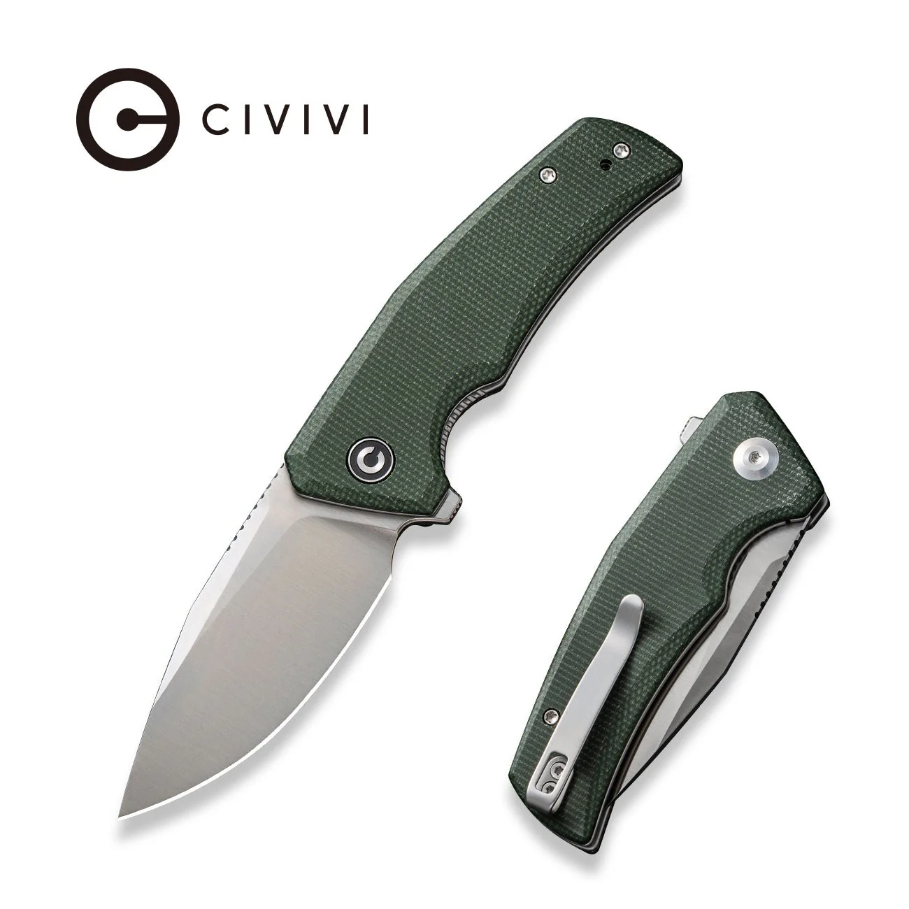 CIVIVI Regulatron Flipper Knife Micarta Handle (2.98" Nitro-V Blade) C23006-2