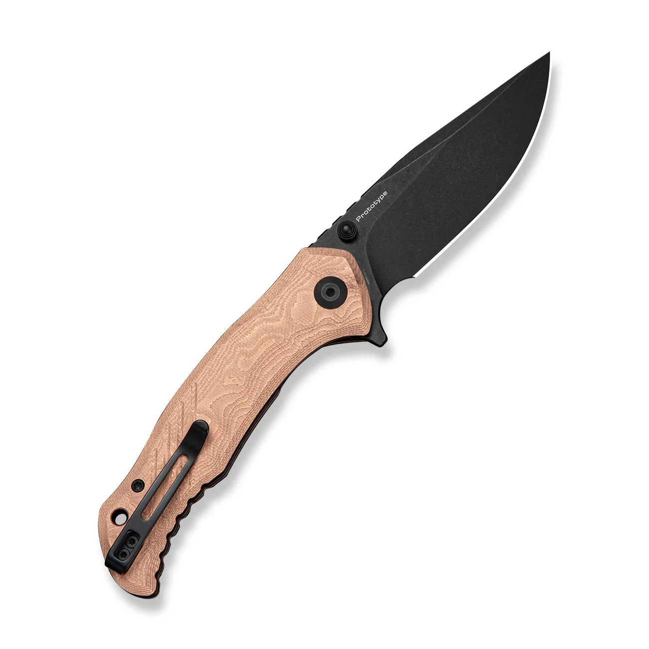 CIVIVI Rhykon Flipper & Thumb Stud Knife G10 With Copper Foil Handle (3.48" Black Stonewashed 14C28N Blade) C25106 Sample2 - Image 2