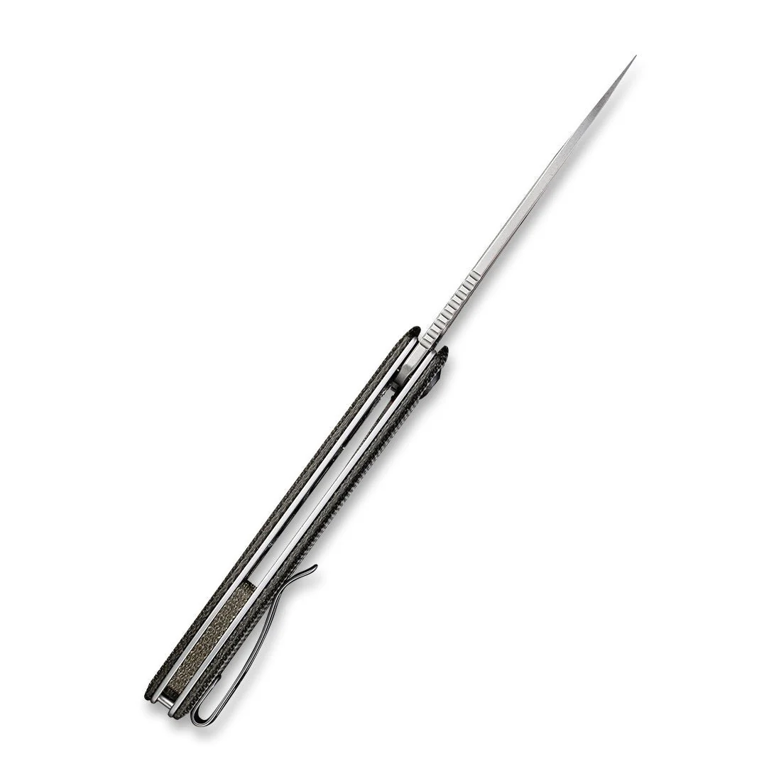 CIVIVI Riffle Flipper & Thumb Hole Knife Micarta Handle (3.46" 14C28N Blade) C2024C - Image 8