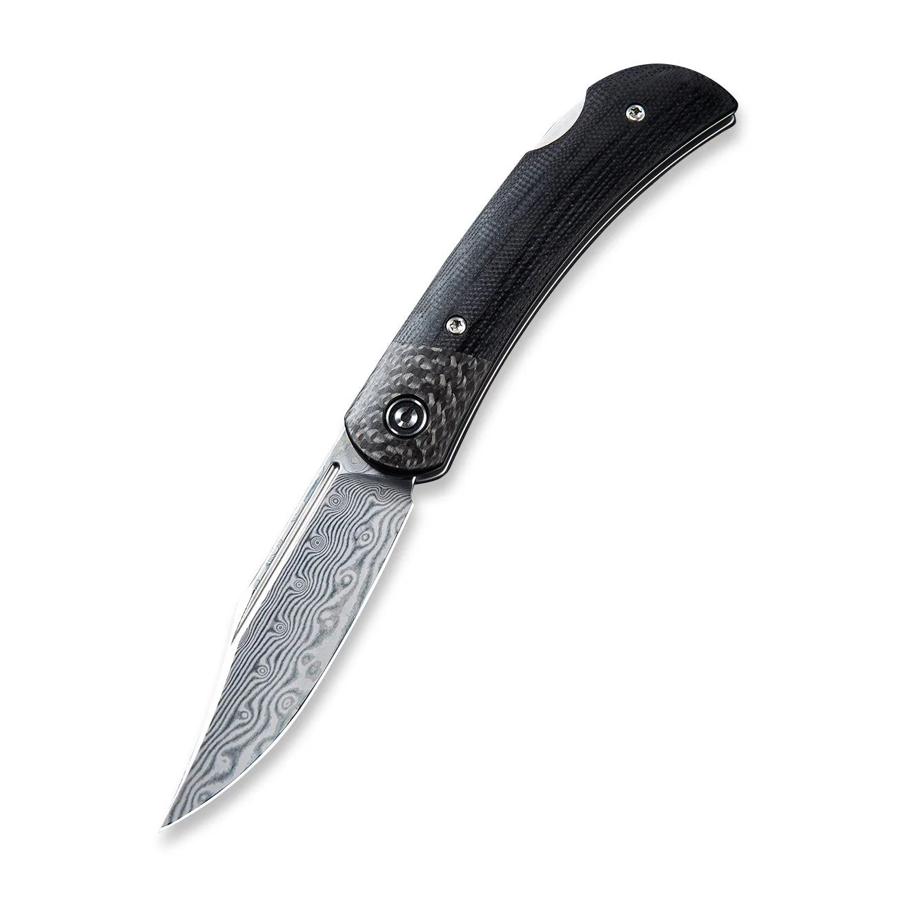CIVIVI Rustic Gent Lock Back Knife G10 & Carbon Fiber Handle (2.97" Damascus Blade) C914DS-1 - Image 3