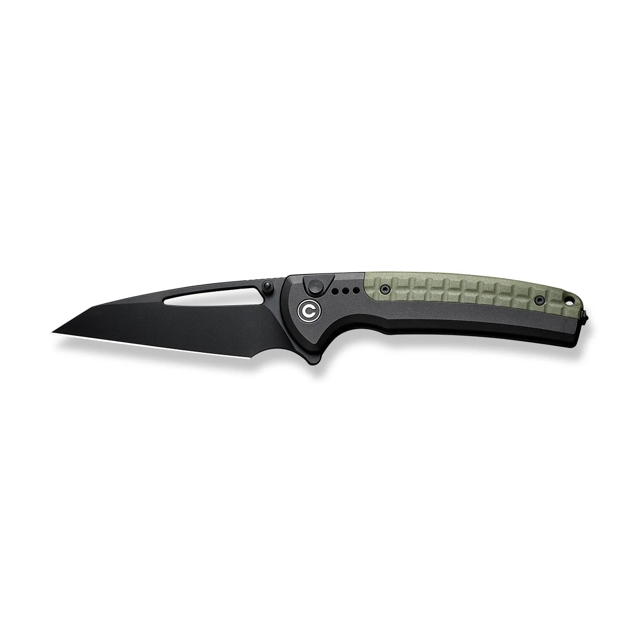 CIVIVI Sentinel Strike Flipper & Thumb Stud & Thumb Hole & Button Lock Knife Aluminum & FRN Handle (3.7" K110 Blade) C22025B-3 - Image 8