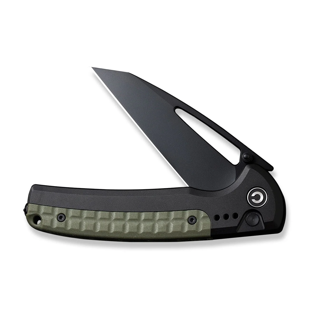 CIVIVI Sentinel Strike Flipper & Thumb Stud & Thumb Hole & Button Lock Knife Aluminum & FRN Handle (3.7" K110 Blade) C22025B-3 - Image 9