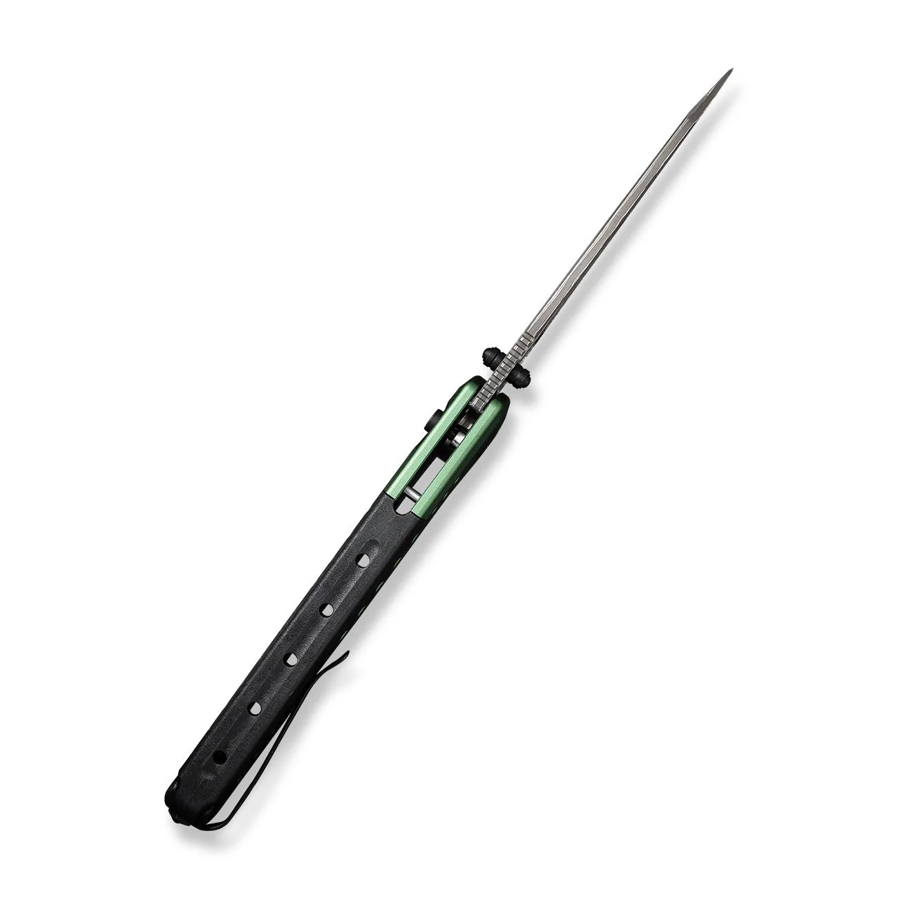 CIVIVI Sentinel Strike Flipper & Thumb Stud & Thumb Hole & Button Lock Knife Aluminum & FRN Handle (3.7" Damascus Blade) C22025B-DS1 - Image 13