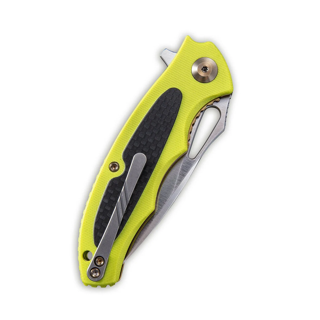 CIVIVI Shard Flipper & Thumb Hole Knife G10 & Carbon Fiber Handle (2.95" D2 Blade) C806A - Image 3