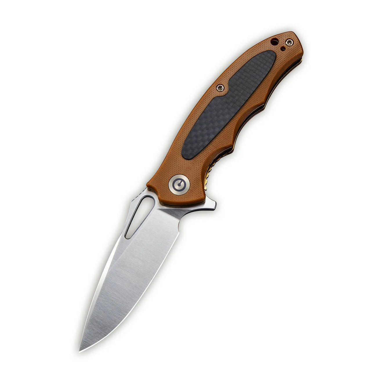 CIVIVI Shard Flipper & Thumb Hole Knife G10 & Carbon Fiber Handle (2.95" D2 Blade) C806B - Image 2