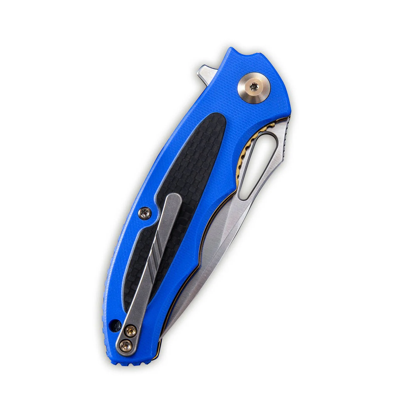 CIVIVI Shard Flipper & Thumb Hole Knife G10 & Carbon Fiber Handle (2.95" D2 Blade) C806C - Image 3