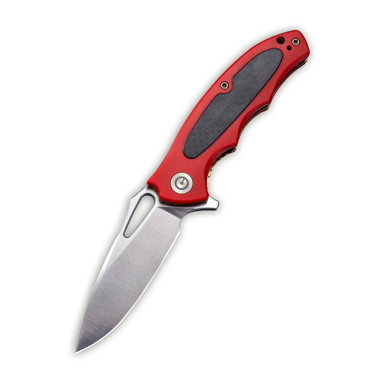 CIVIVI Shard Flipper & Thumb Hole Knife G10 & Carbon Fiber Handle (2.95" D2 Blade) C806D - Image 2