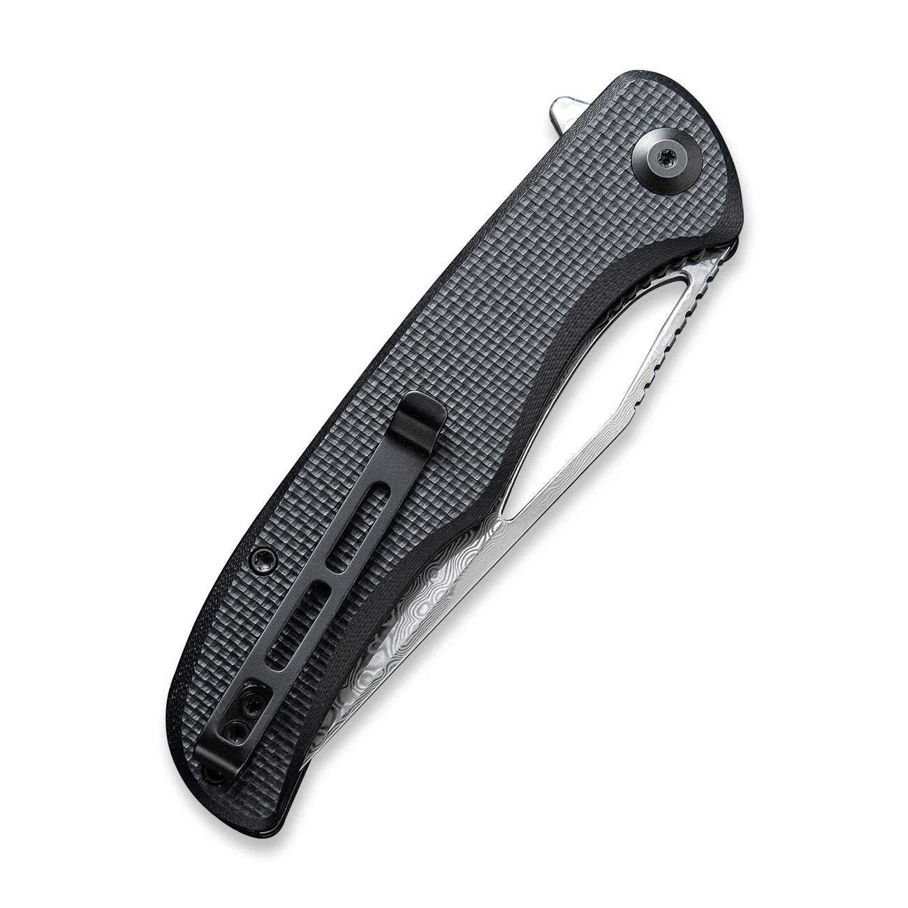 CIVIVI Shredder Flipper & Thumb Hole Knife G10 Handle (3.7" Damascus Blade) C912DS - Image 6