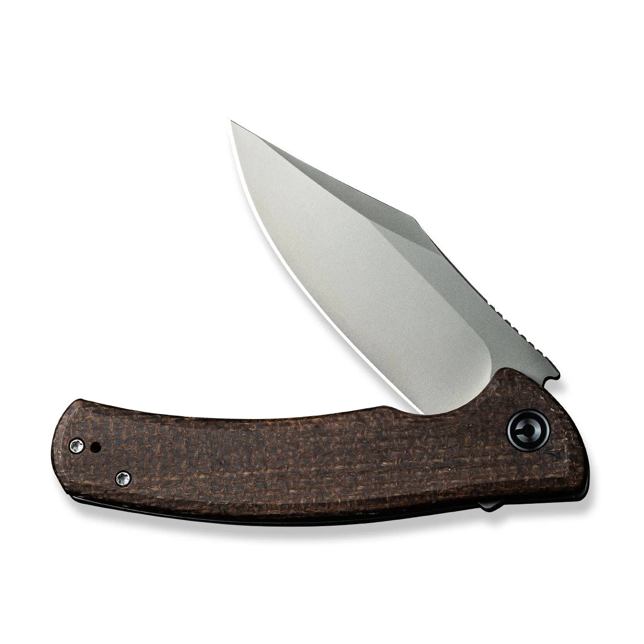 CIVIVI Sinisys Flipper Knife Micarta & Stainless Steel Handle (3.7" 14C28N Blade) C20039-2 - Image 5