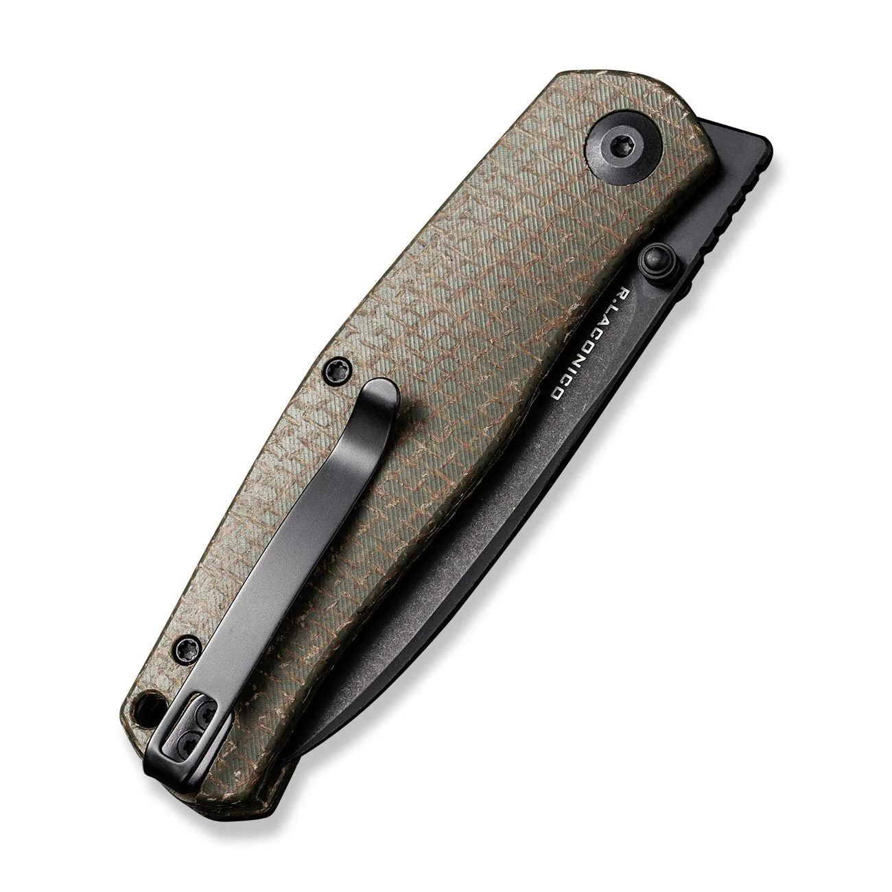 CIVIVI Sokoke Front Flipper & Thumb Stud Knife Micarta Handle (3.35" 14C28N Blade) C22007-2 - Image 13