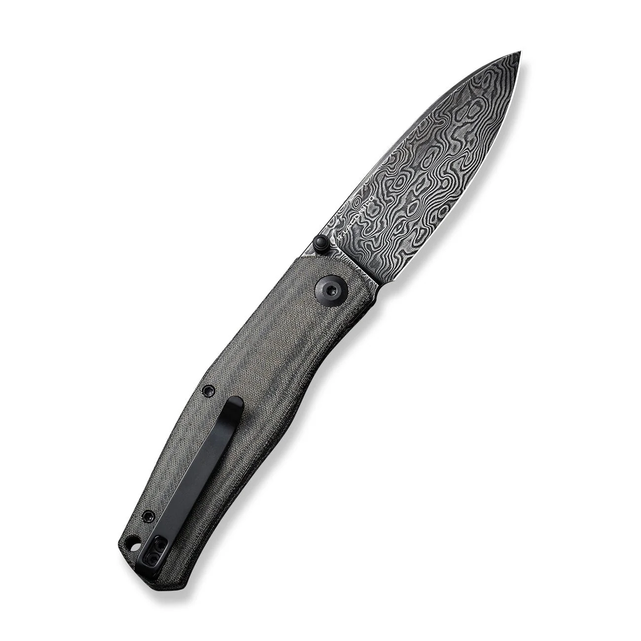 CIVIVI Sokoke Front Flipper & Thumb Stud Knife Micarta Handle (3.35" Damascus Blade) C22007-DS1 - Image 8