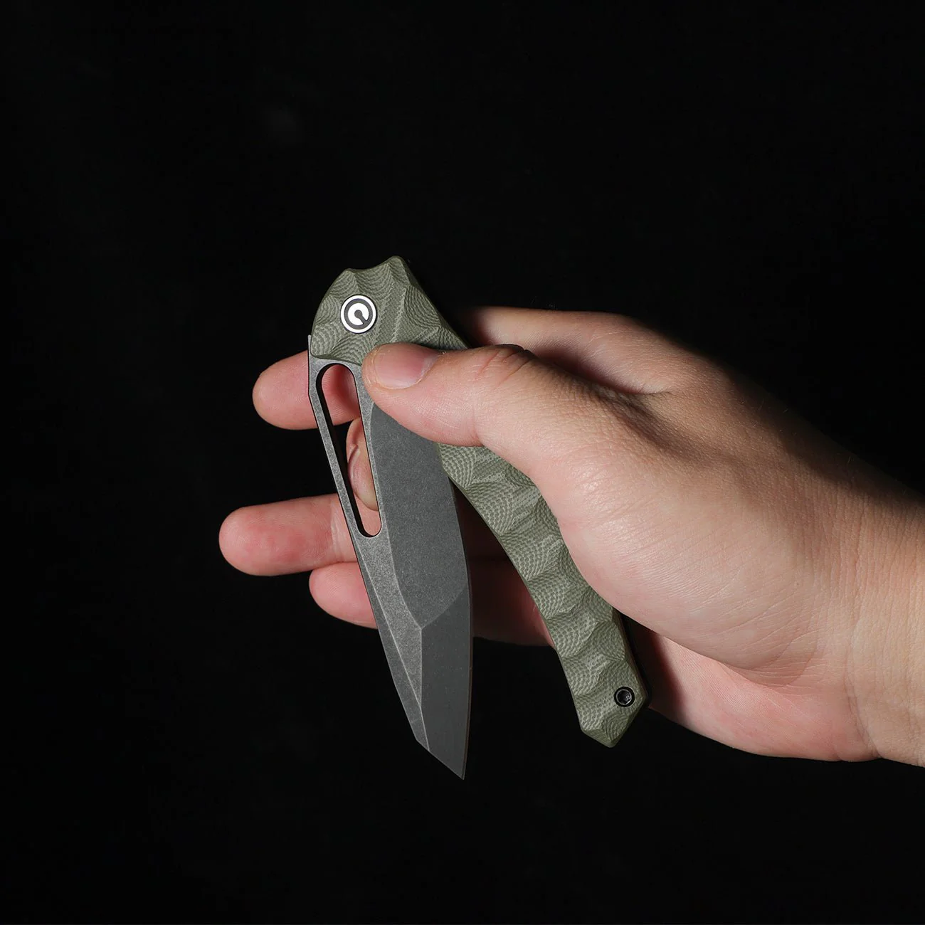 CIVIVI Spiny Dogfish Thumb Hole Knife G10 Handle (3.47" 14C28N Blade) C22006-3 - Image 6