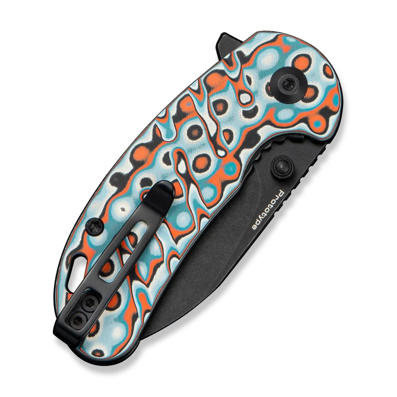 CIVIVI Squib Flipper & Thumb Stud Knife Micarta Handle (2.28" Black Stonewashed Nitro-V Blade) C25117 Sample2 - Image 4
