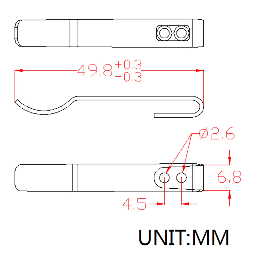 CIVIVI Stainless Steel Pocket Clip for CIVIVI Baby Banter WE Banter Knife, No Screws Included CA-07A - Image 2