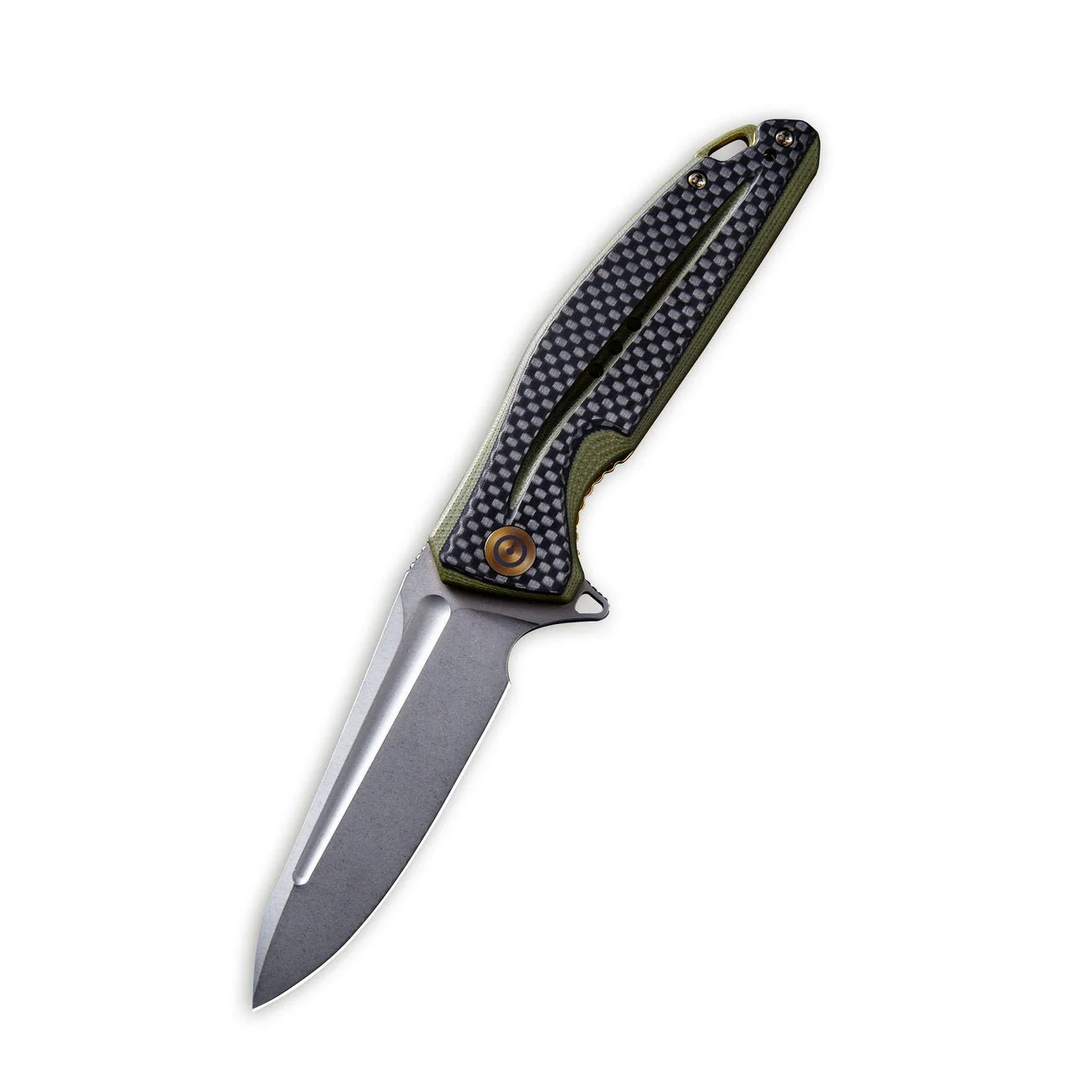 CIVIVI Statera Flipper Knife G10 & Carbon Fiber Handle (3.45" D2 Blade) C901B - Image 2
