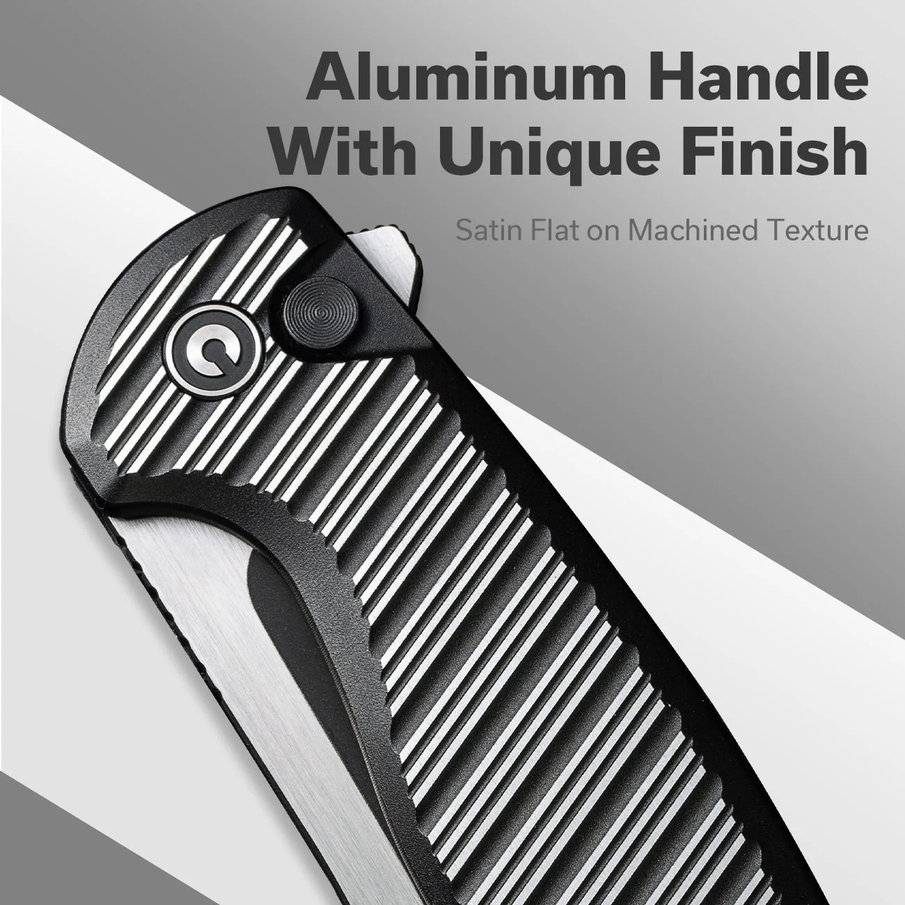 CIVIVI Stormhowl Flipper & Button Lock Knife Aluminum Handle (3.3" Nitro-V Blade) C23040B-1 - Image 6