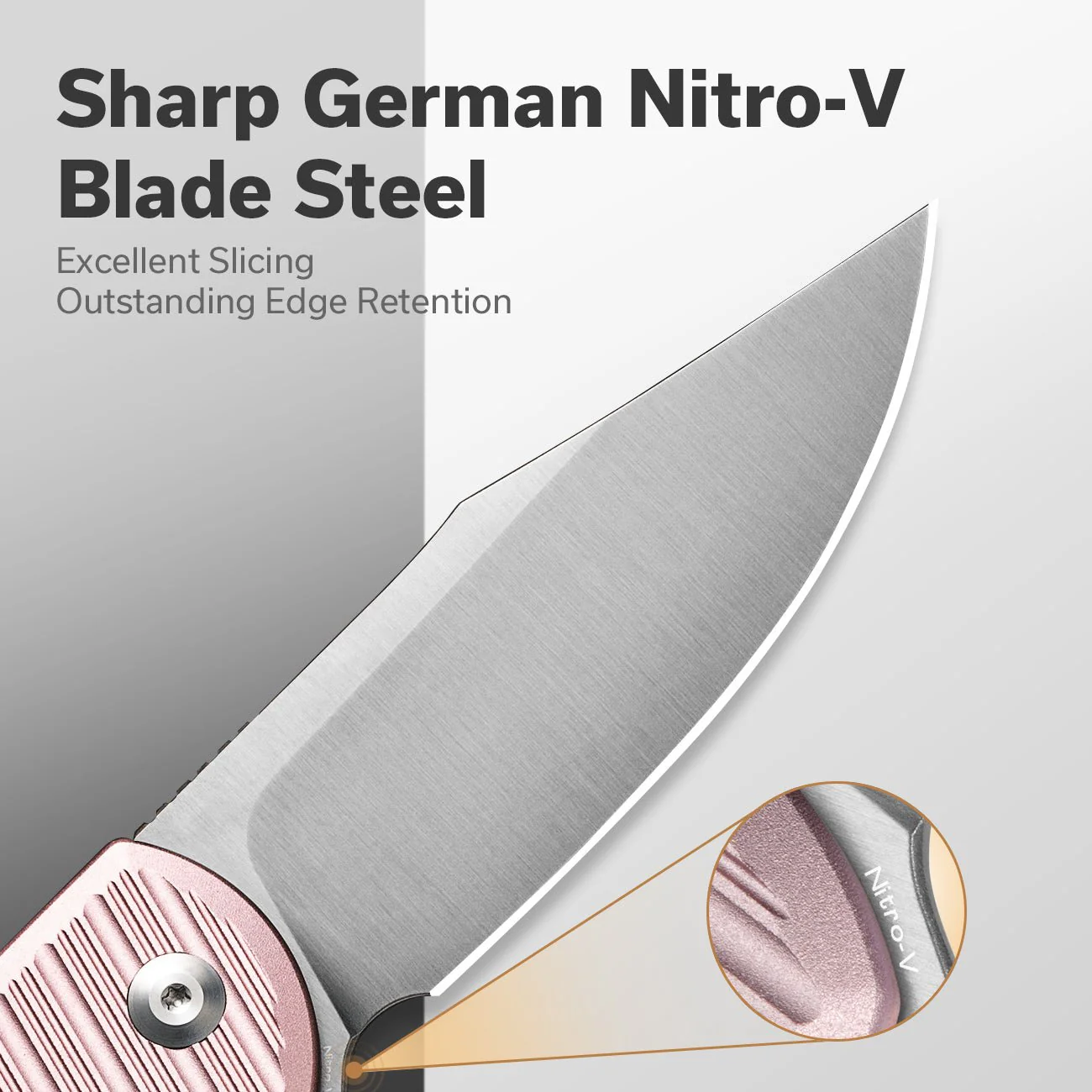 CIVIVI Stormhowl Flipper & Button Lock Knife Aluminum Handle (3.3" Nitro-V Blade) C23040B-3 - Image 4