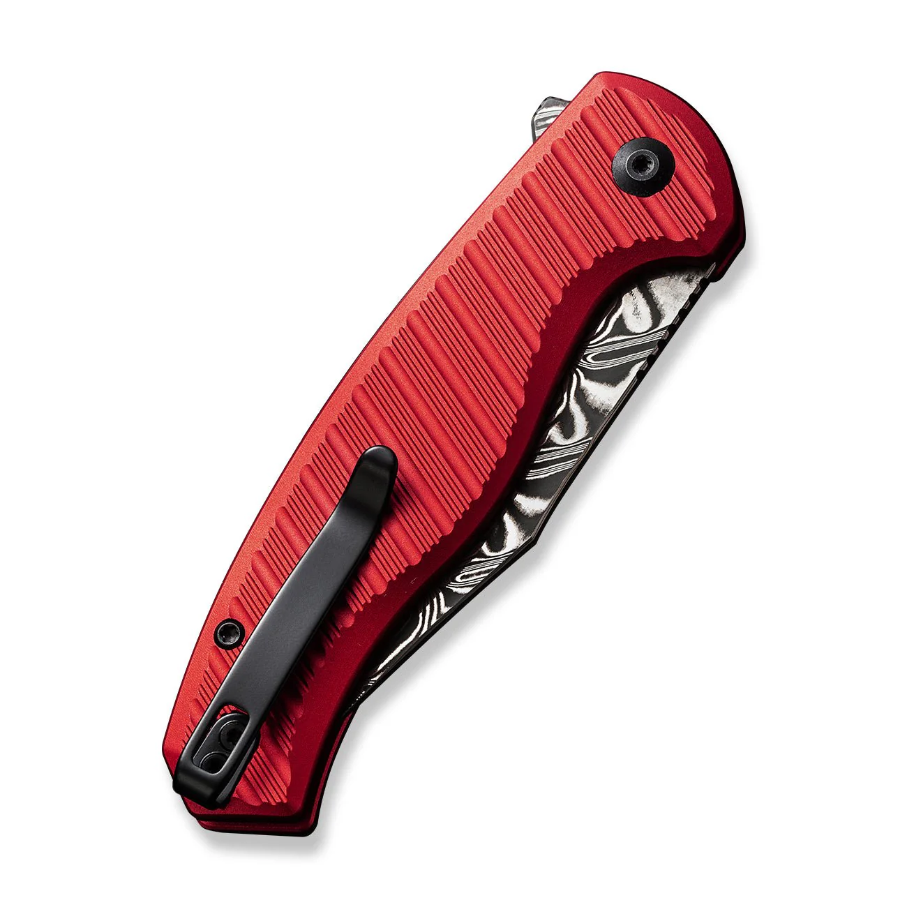 CIVIVI Stormhowl Flipper & Button Lock Knife Aluminum Handle (3.3" Damascus Blade) C23040B-DS1 - Image 12