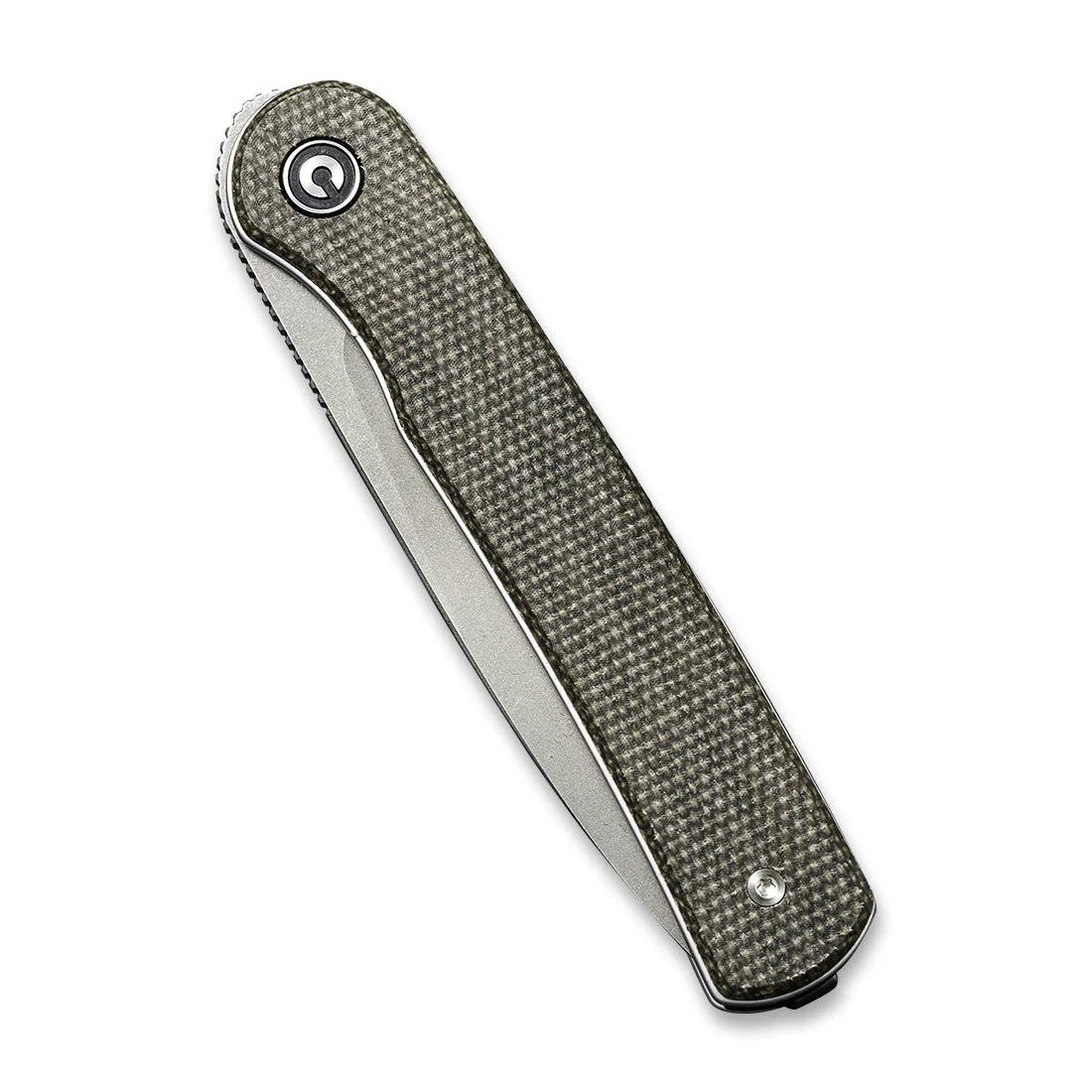 CIVIVI Stylum Front Flipper & Slip Joint Knife Micarta Handle (2.96" 10Cr15CoMoV Blade) C20010B-C - Image 5