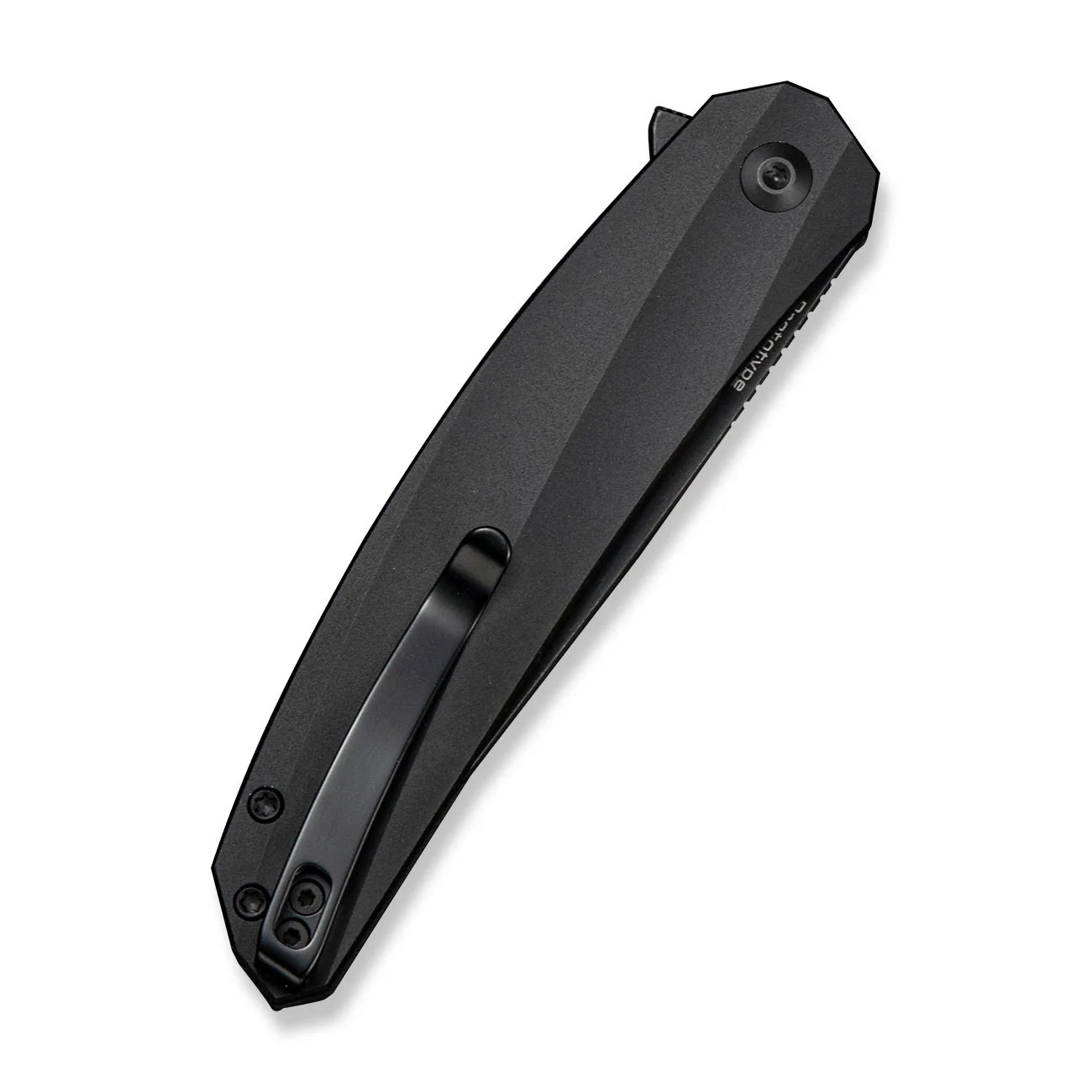 CIVIVI Sylvara Flipper & Button Lock Knife Black Aluminum Handle (3.66" Black Stonewashed Nitro-V Blade) C25024 Sample1 - Image 4
