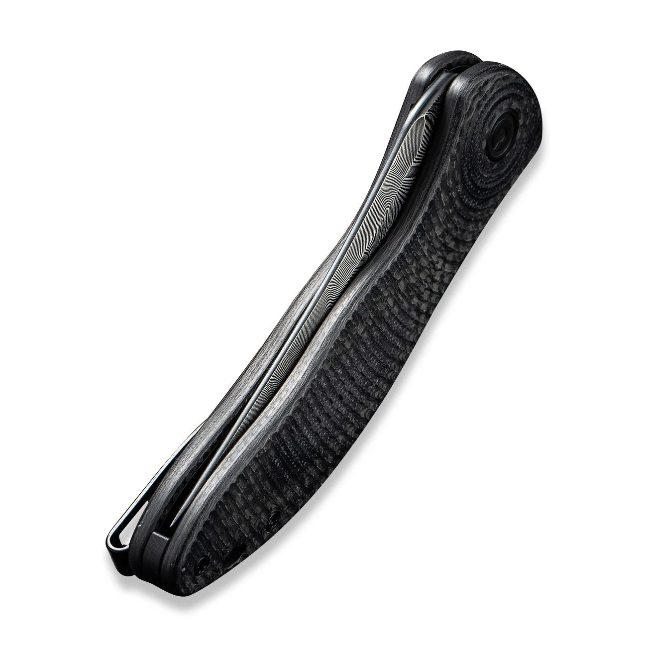 CIVIVI Synergy3 Flipper Knife G10 & Carbon Fiber Handle (3.24" Damascus Blade) C20075B-DS1 - Image 7