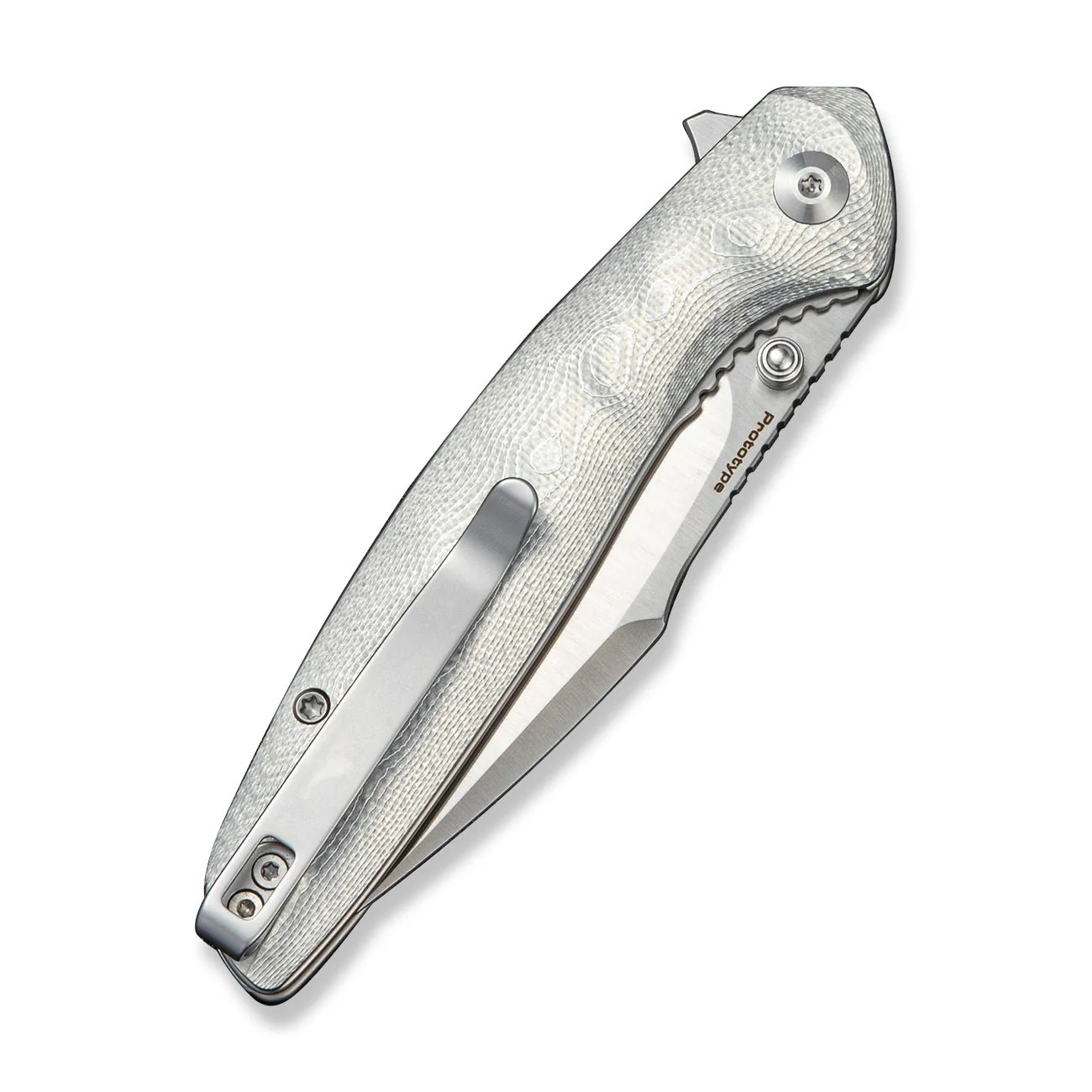 CIVIVI Thraxen Flipper & Thumb Stud Knife G10 With Aluminum Foil Handle (3.44" Satin Finished Nitro-V Blade) C25081 Sample2 - Image 4