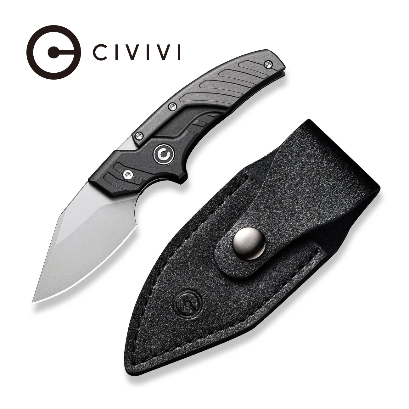 CIVIVI Typhoeus Adjustable Fixed Blade Knife Aluminum Handle (2.27" 14C28N Blade) C21036-3