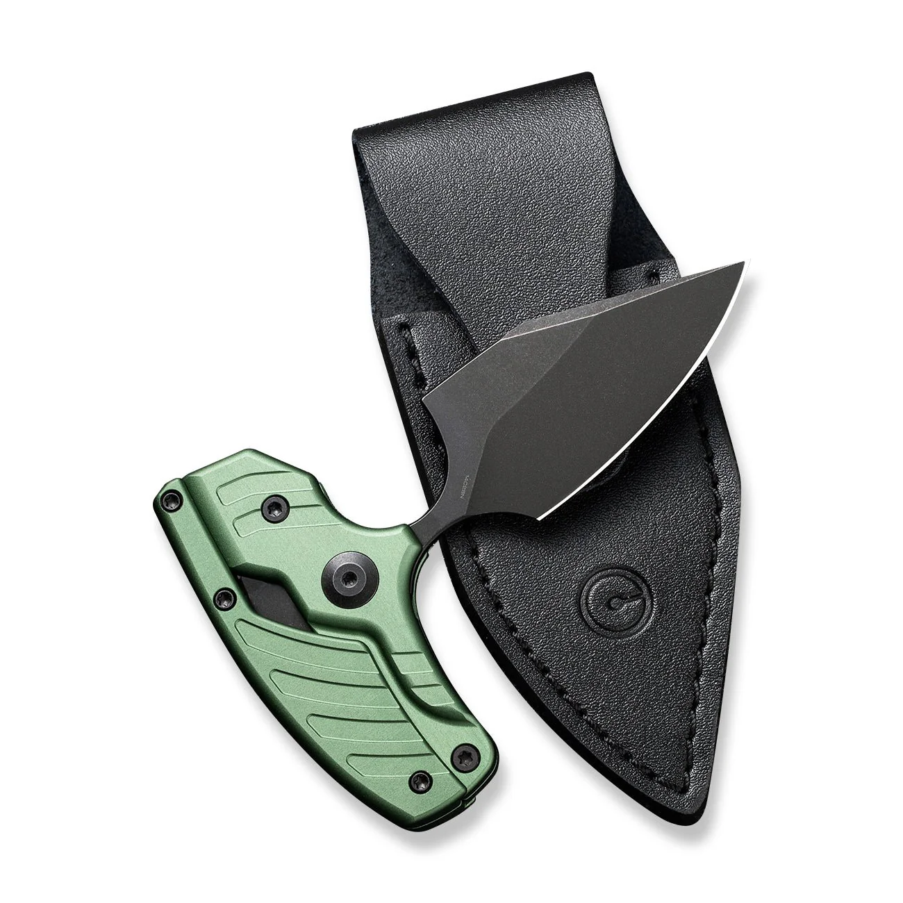 CIVIVI Typhoeus Adjustable Fixed Blade Knife Aluminum Handle (2.27" 14C28N Blade) C21036-4 - Image 11