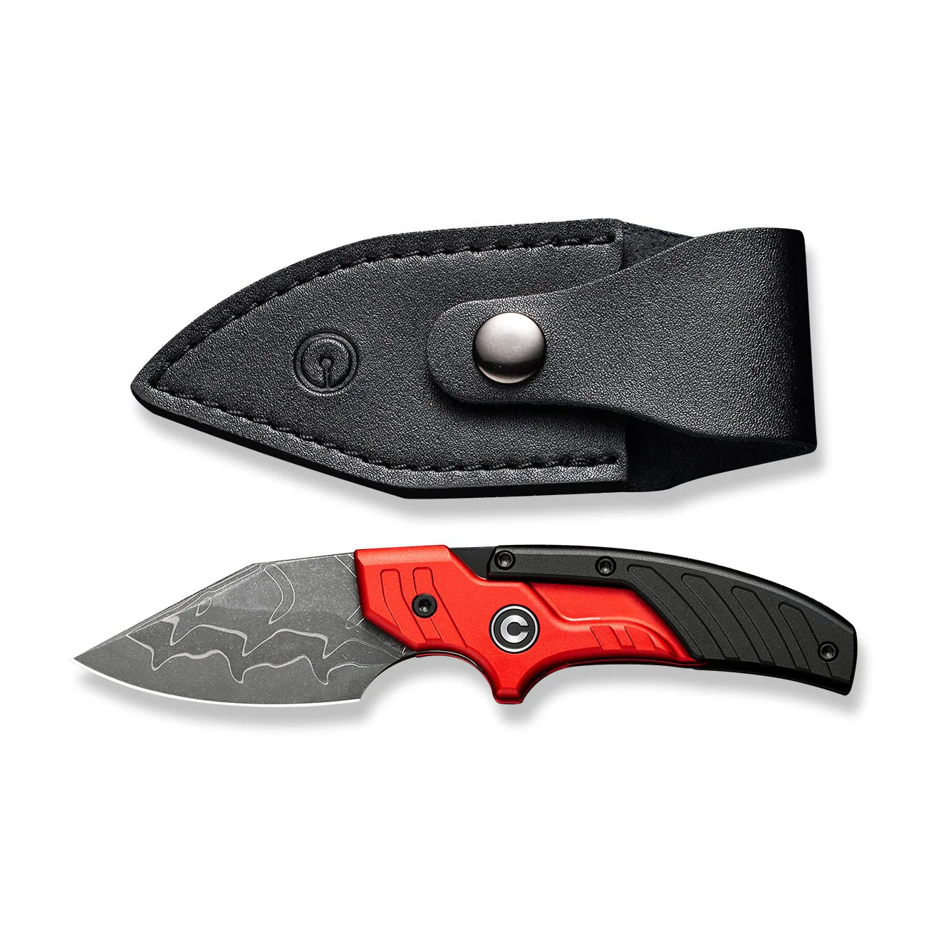 CIVIVI Typhoeus Adjustable Fixed Blade Knife Aluminum Handle (2.27" Damascus Blade) C21036-DS1 - Image 9