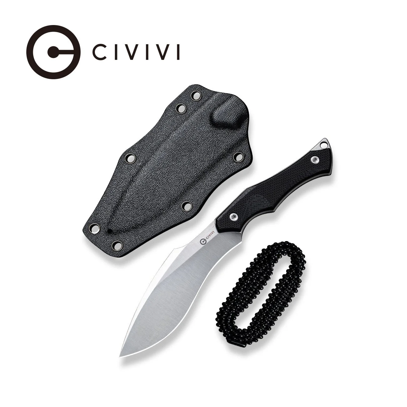 CIVIVI Vaquita II Fixed Blade Knife G10 Handle (3.2" Nitro-V Blade) C047C-1
