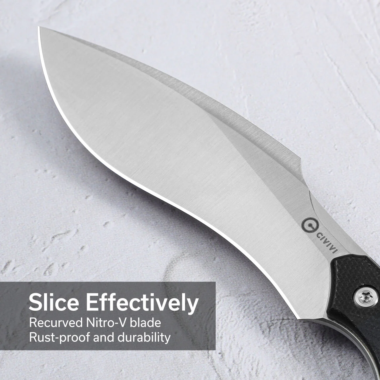 CIVIVI Vaquita II Fixed Blade Knife G10 Handle (3.2" Nitro-V Blade) C047C-1 - Image 5